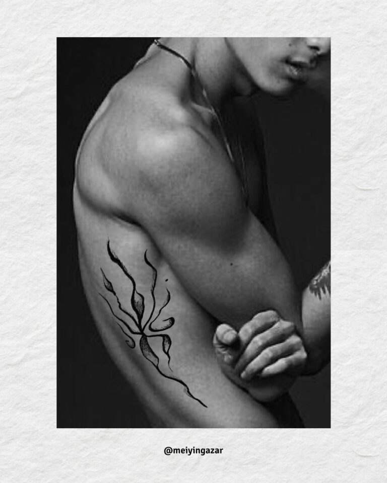 Fire Dancer tattoo flash