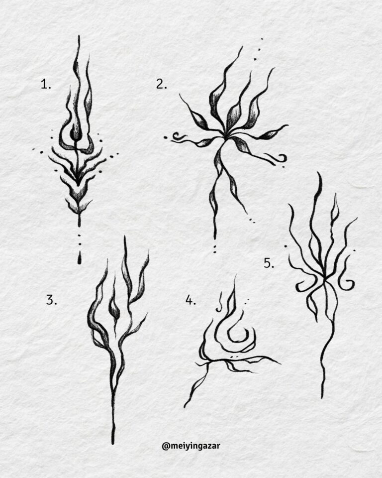 Fire Dancer tattoo flash