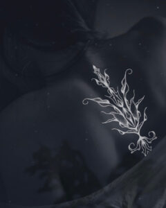 voorbeeld van Nightflower tattoo op rug